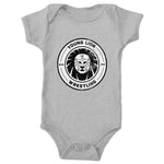 Young Lion Wrestling  Infant Onesie Heather Grey