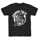 Zebra Talk  Youth Tee Black