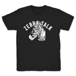 Zebra Talk  Youth Tee Black