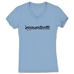 salsaboiii  Women's V-Neck Baby Blue (w/ Black Print)