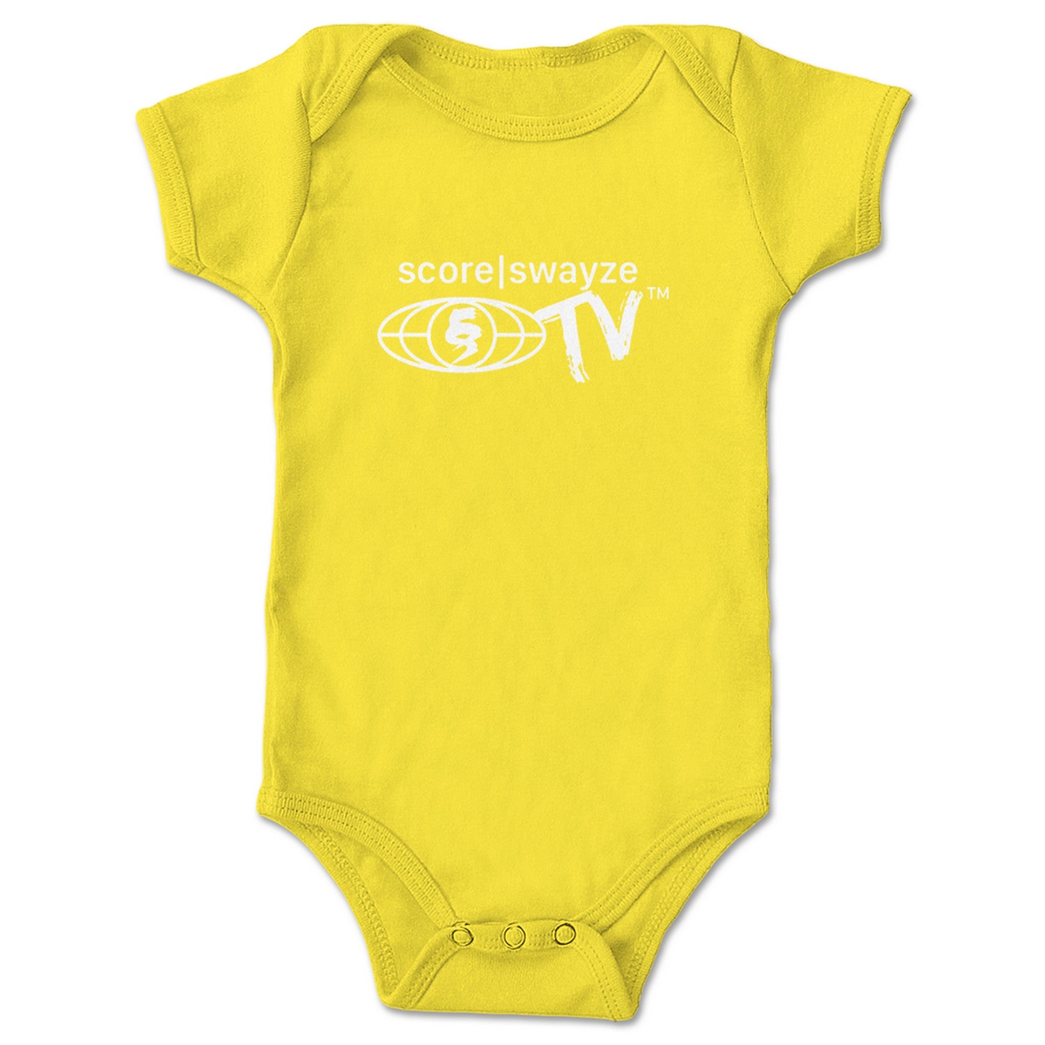 score|swayze score|swayzeTV Infant Onesie Yellow